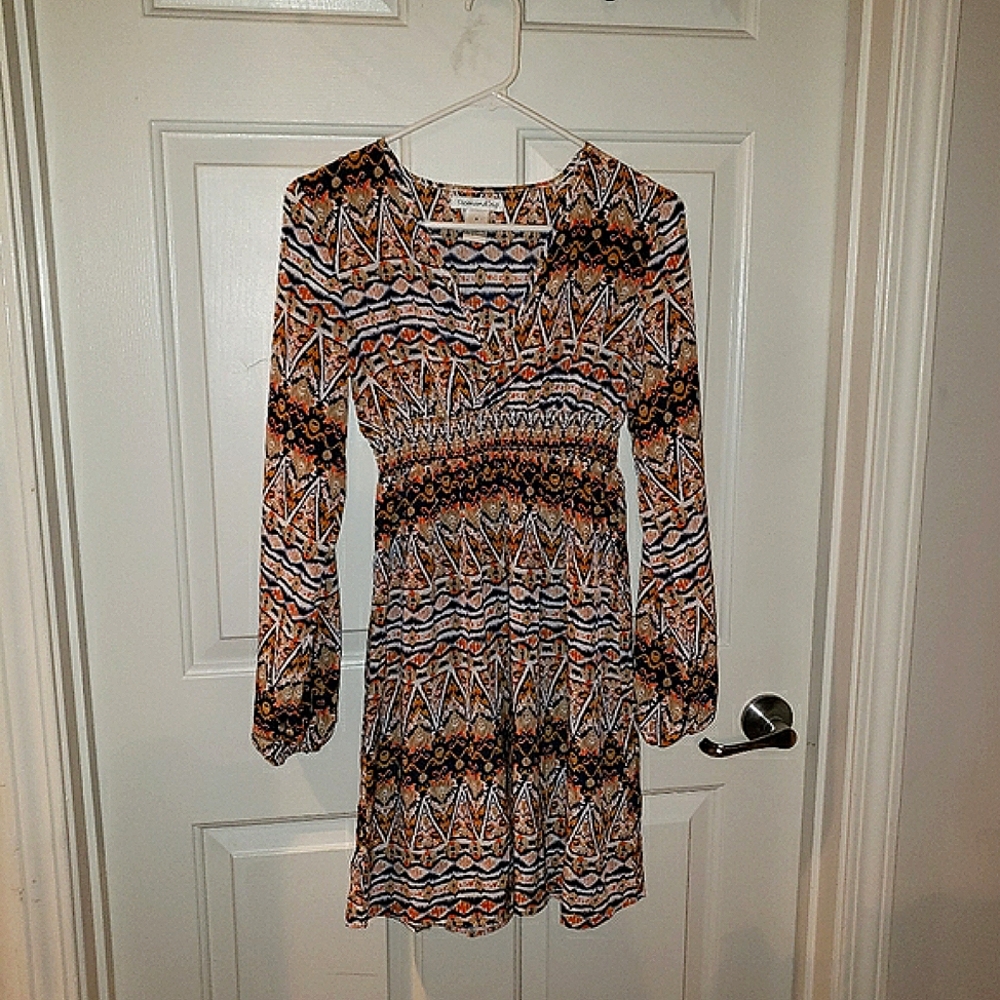 Demanding Multi-Color Dress, Size Small.
